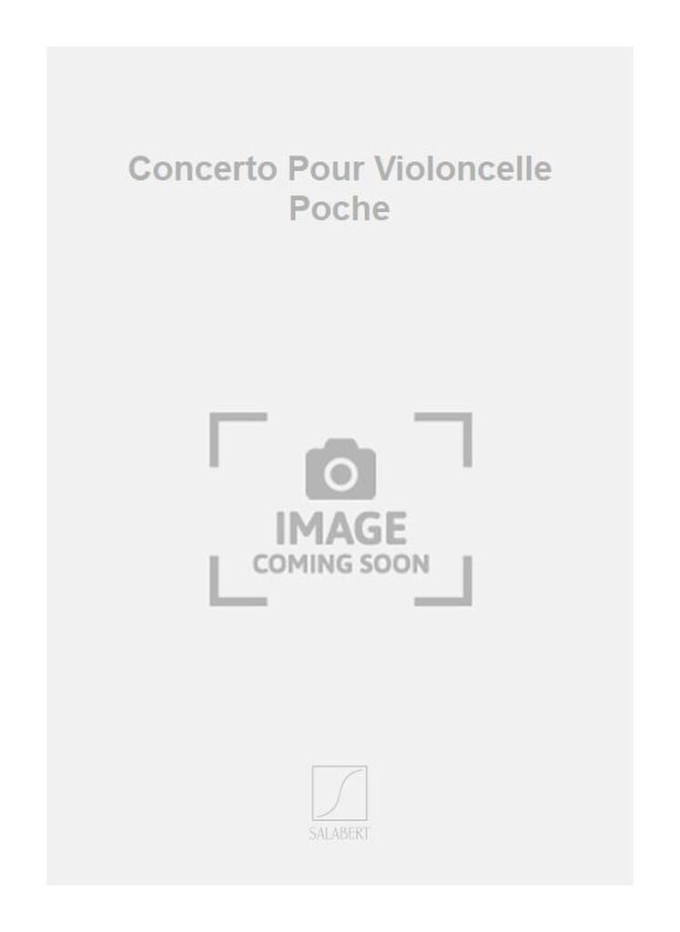 Concerto Pour Violoncelle Poche